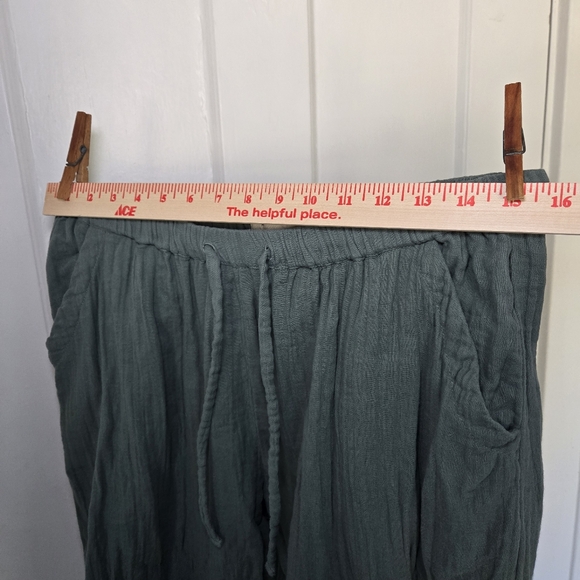 Pact Women's Organic Cotton Coastal Double Gauze Tapered Pull-On Pant Size L - Picture 13 of 13